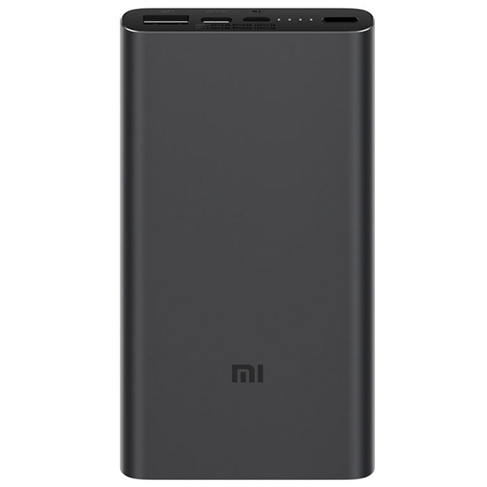 Универсальный внешний аккумулятор Xiaomi Mi Power Bank 3 10000 (PLM12ZM), 10000mAh, 1хUSB, черный - фото №1
