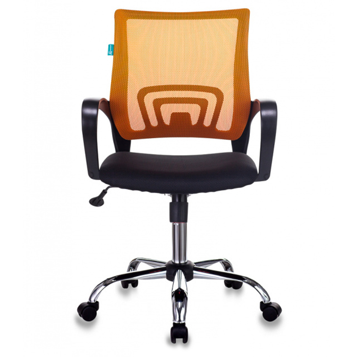 Компьютерное кресло Бюрократ CH-695NSL офисное, оранжевое/черное TW-38-3 - фото №1