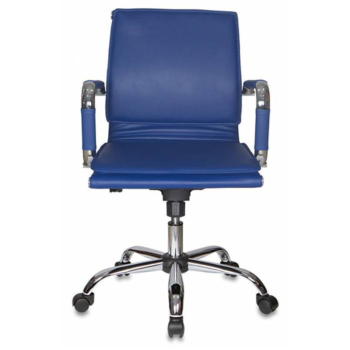 Компьютерное кресло Бюрократ CH-993-LOW офисное, синее - фото №1