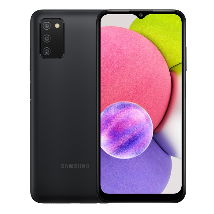Смартфон Samsung Galaxy A03s 4/64Gb черный RU - фото №1