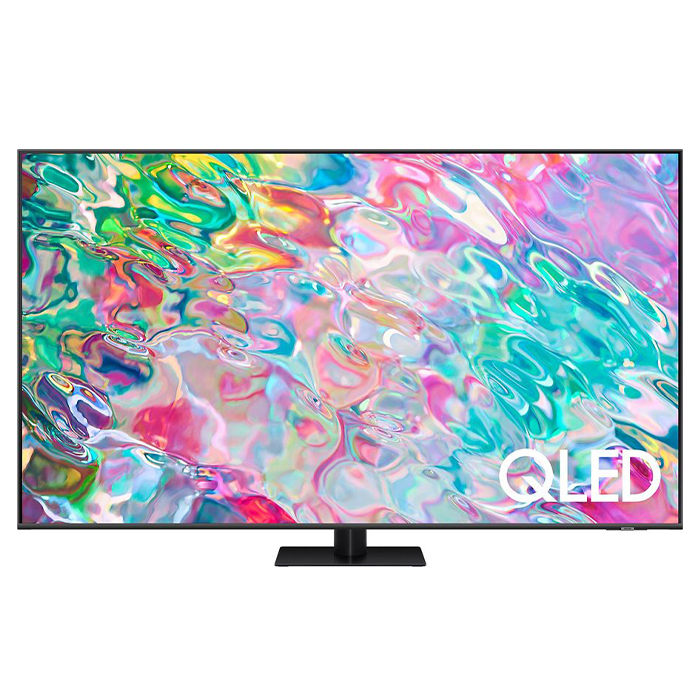 Телевизор QLED 85" Samsung QE85Q70BAUXCE, 3840x2160 LED 120Hz Smart TV Wi-Fi темно-серый - фото №1