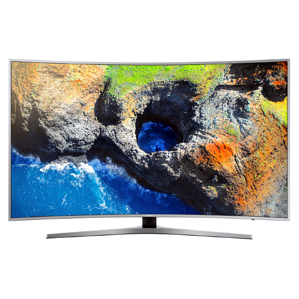Телевизор ЖК 65" Samsung  UE65MU6500U, 3840x2160, LED, Smart TV, Wi-Fi, изогнутый экран, серебристый - фото №1