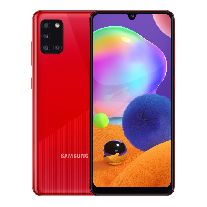 Смартфон Samsung Galaxy A31 4/128Gb красный RU - фото №1