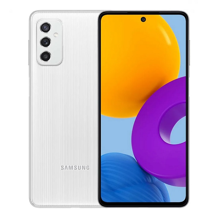 Смартфон Samsung Galaxy M52 5G 6/128Gb белый RU - фото №1