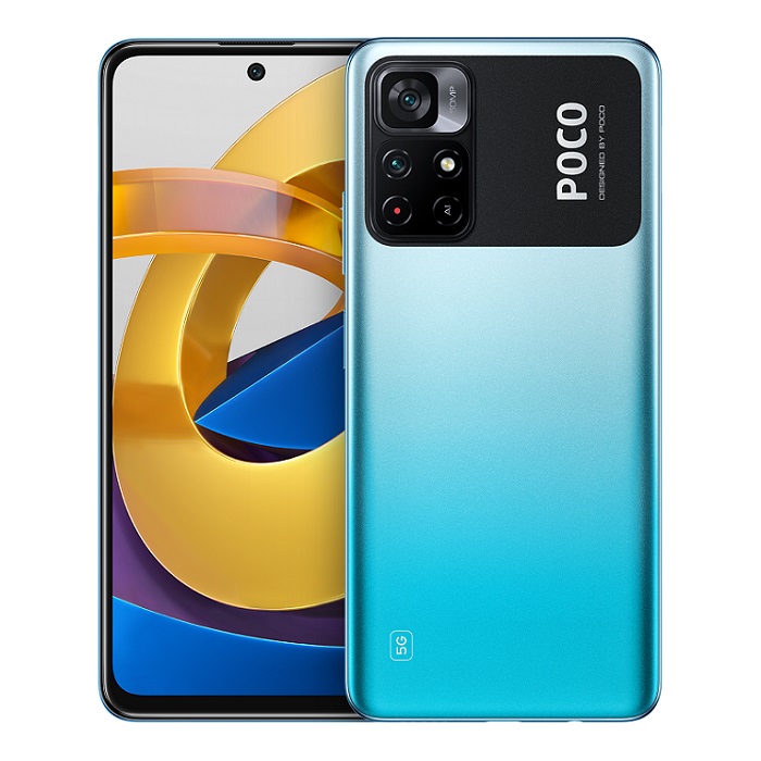 Смартфон Xiaomi Poco M4 Pro 5G 4/64Gb NFC синий RU - фото №1