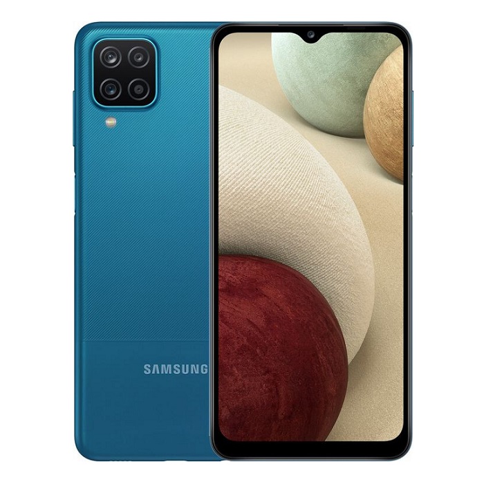 Смартфон Samsung Galaxy A12 3/32Gb синий RU - фото №1