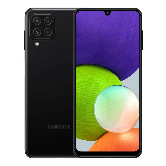 Смартфон Samsung Galaxy A22 4/64Gb черный RU - фото №1