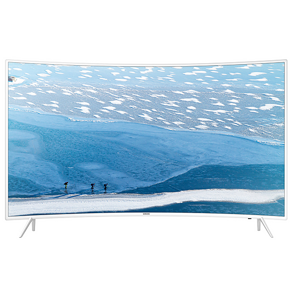 Телевизор ЖК 49" Samsung UE49KU6510U, 3840x2160, Smart TV, Wi-Fi, изогнутый экран, белый - фото №1