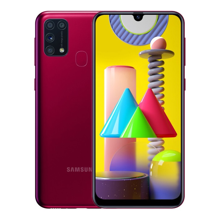 Смартфон Samsung Galaxy M31 6/128Gb красный RU - фото №1