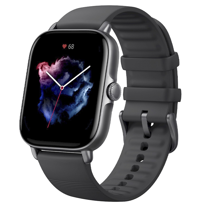 Смарт-часы Xiaomi Amazfit GTS 3 графитовый черный - фото №1