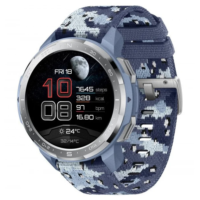 Смарт-часы Honor Watch GS Pro серый камуфляж - фото №1
