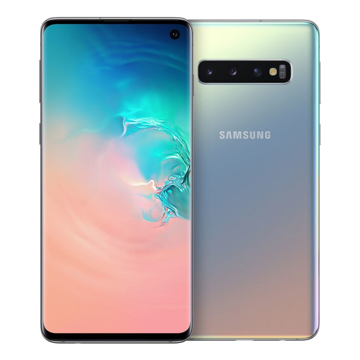Смартфон Samsung Galaxy S10 8/128Gb Prism Silver - фото №1