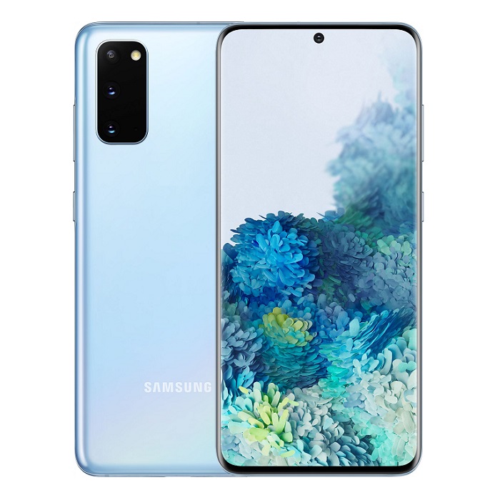 Смартфон Samsung Galaxy S20 8/128Gb голубой RU - фото №1