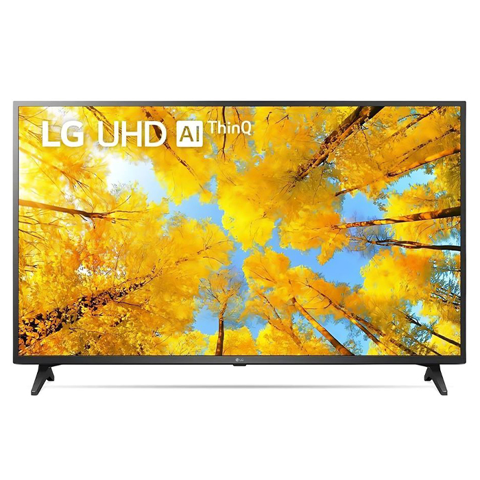 Телевизор ЖК 50" LG 50UQ75006LF.ARUB, 3840x2160 LED Smart TV Wi-Fi черное стекло - фото №1